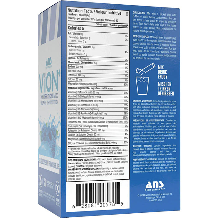 ANS ViON+ Hydration Mix 20ct Box