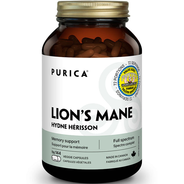 Purica Lions Mane Value Size 144 Capsules