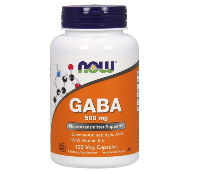 NOW GABA + Vit B6 100 Cap