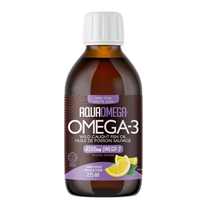AquaOmega High DHA 225ml Lemon