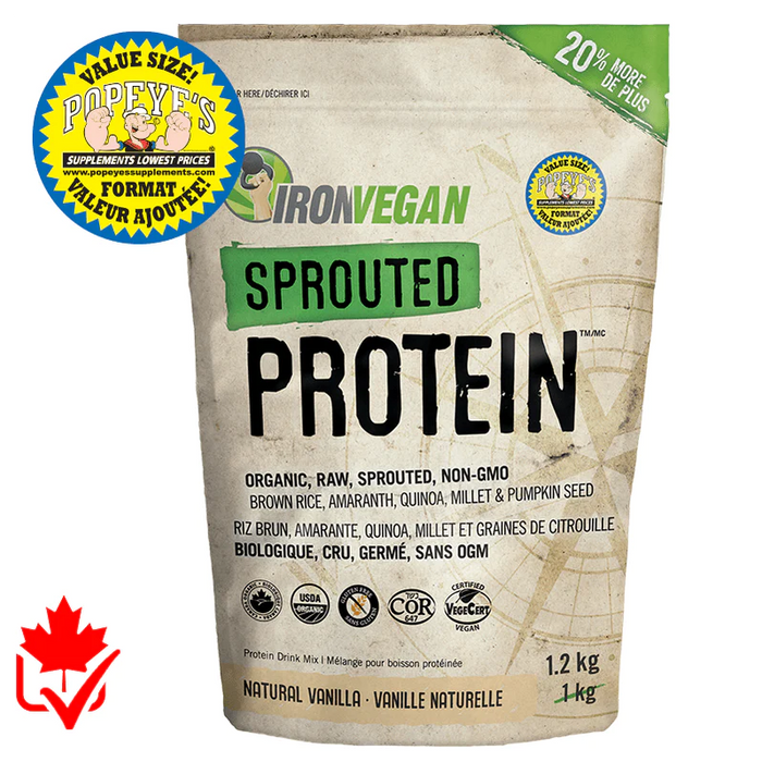 Iron Vegan Sprouted Protein Value Size