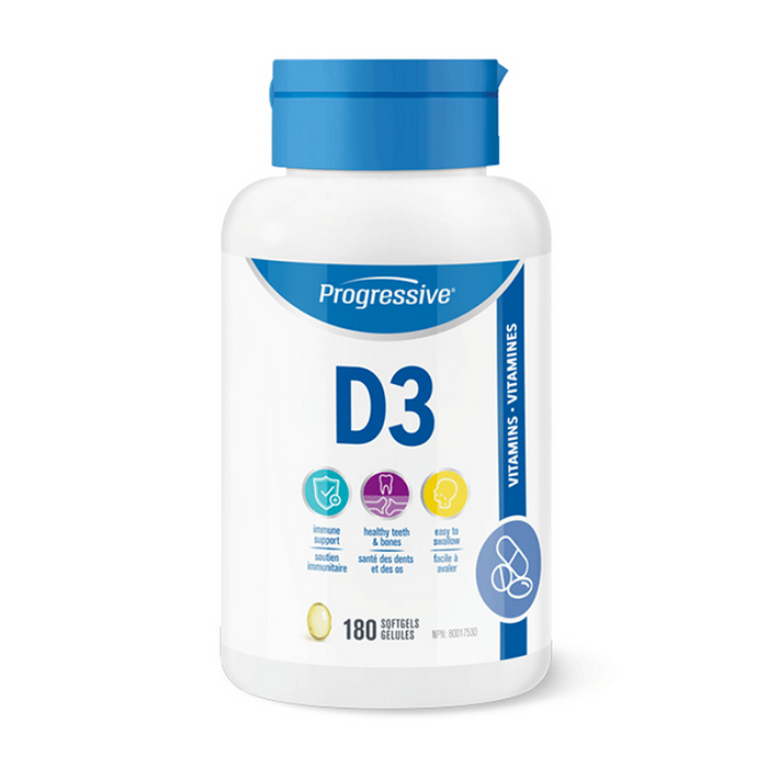 Progressive Vitamin D 180 cap
