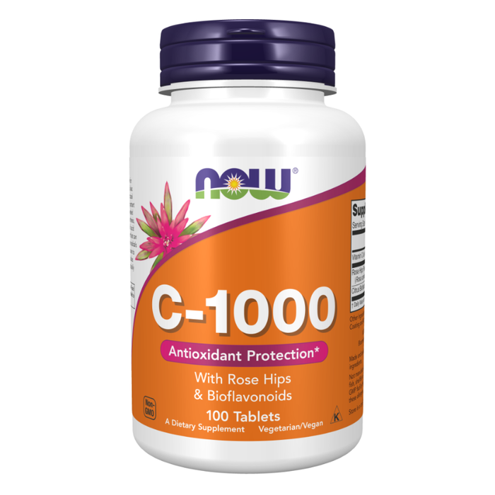 NOW C-1000 100 Tabs w/ Rose Hips & Bioflavanoids