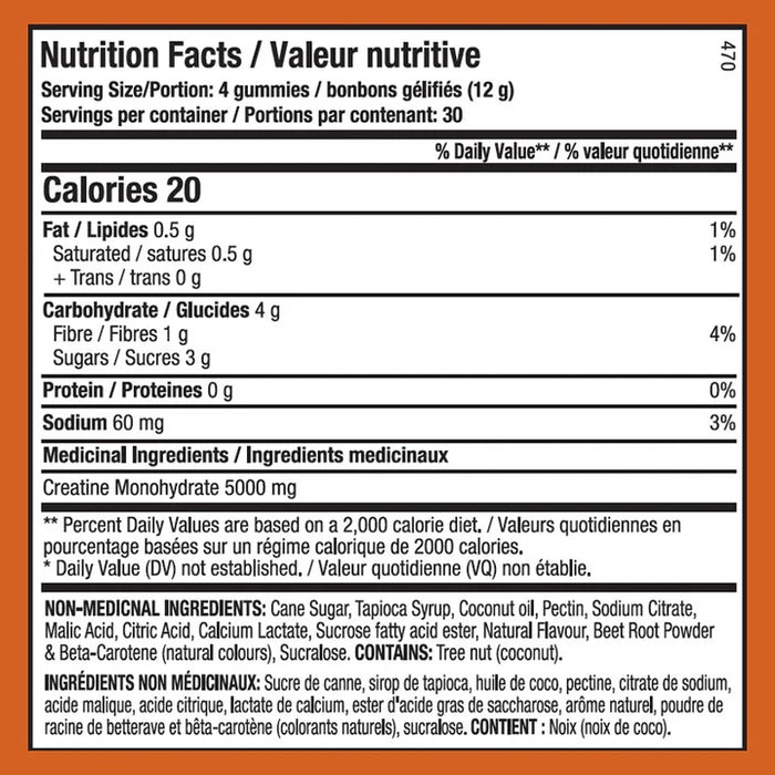 ANS Creatine Gummies - 120 Gummies