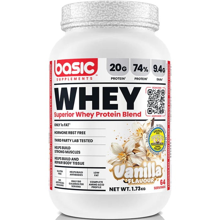 Basic Supplements Whey 4lb Value Size