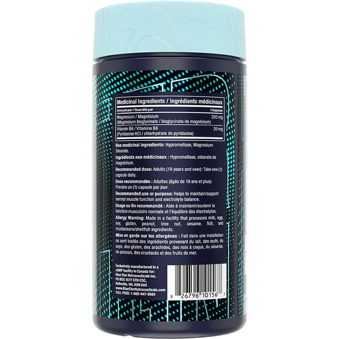 Blue Star Magnesium BisGlycinate & B6 180 caps + FREE 90 Caps