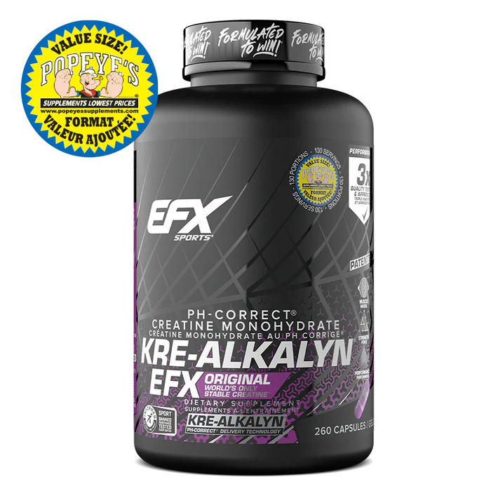 EFX Kre Alkalyn Value Size 260 Capsules