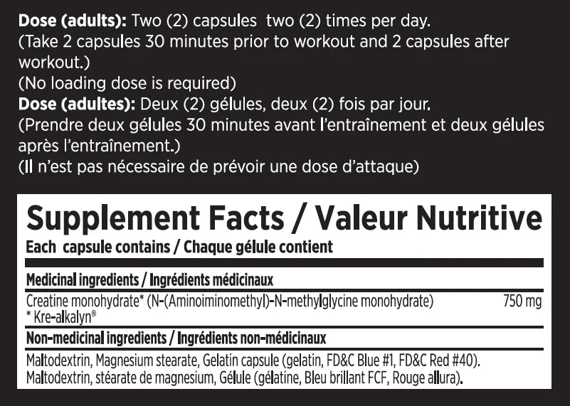 EFX Kre Alkalyn Value Size 260 Capsules