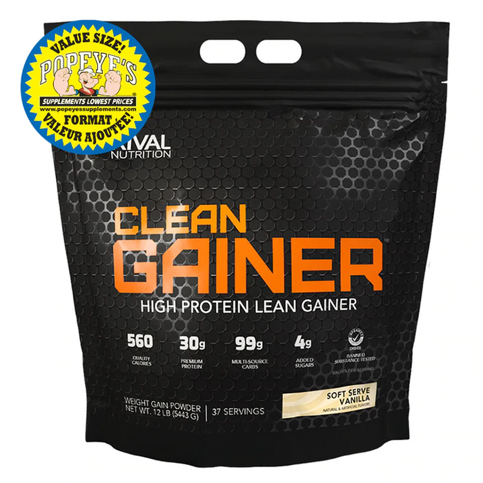 Rival Nutrition Clean Gainer Value Size 12lb