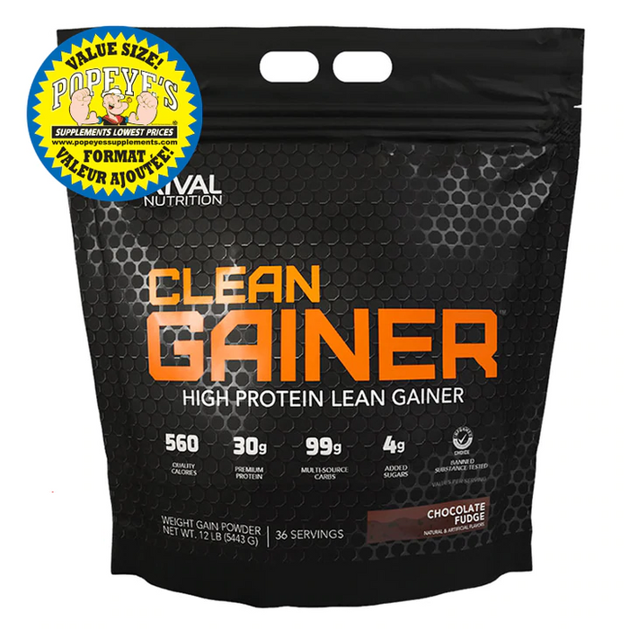 Rival Nutrition Clean Gainer Value Size 12lb