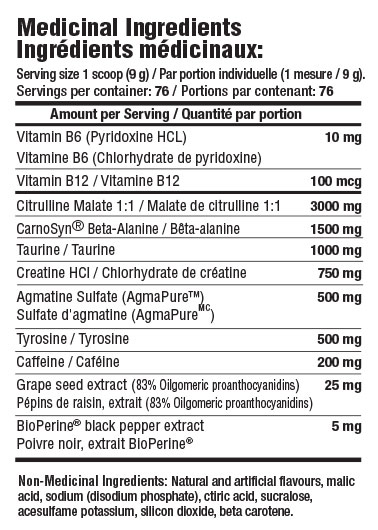 Mammoth Pump Value Size 76 Servings