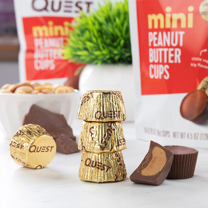 Quest Mini Peanut Butter Cups Individual Bag (1 bag - 16cups)
